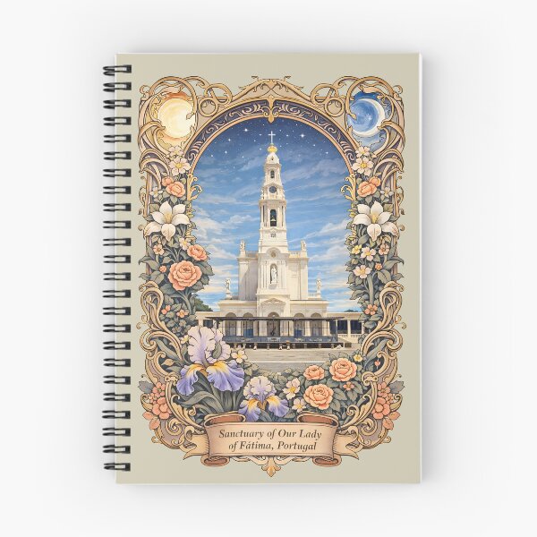 Item preview, Vintage Art Nouveau Sanctuary Lady Fatima Portugal Print designed and sold by BorgSpareParts.