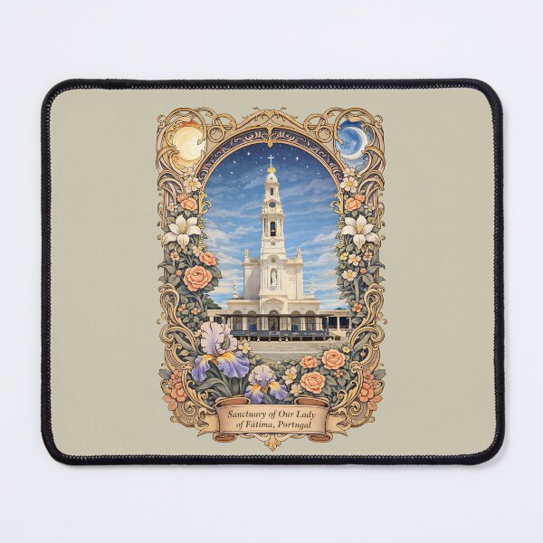 Item preview, Vintage Art Nouveau Sanctuary Lady Fatima Portugal Print designed and sold by BorgSpareParts.