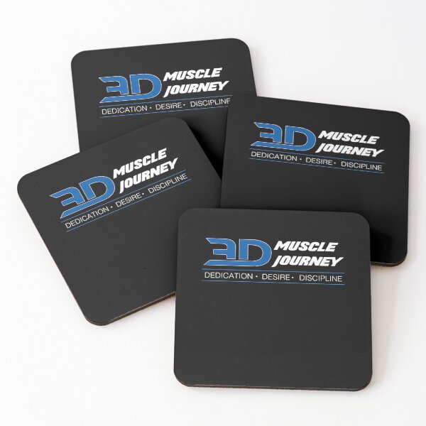 Item preview, 3D White Logo Muscle Jounrney  designed and sold by Halfway Cart.