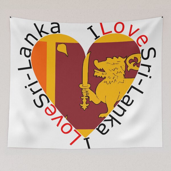 Item preview, I Love Sri Lanka  Heart designed and sold by TheIconSmith.