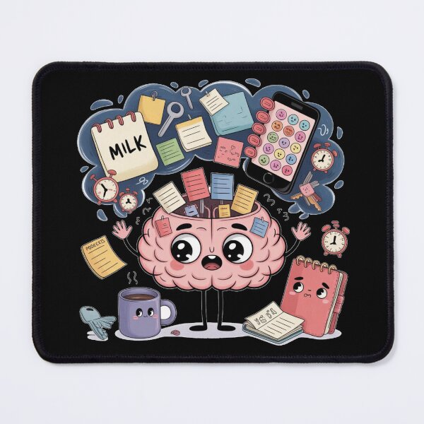 Item preview, Executive Dysfunction But Make It Cute – Funny ADHD Brain Sticker for Neurodivergent Women designed and sold by HubCreates.