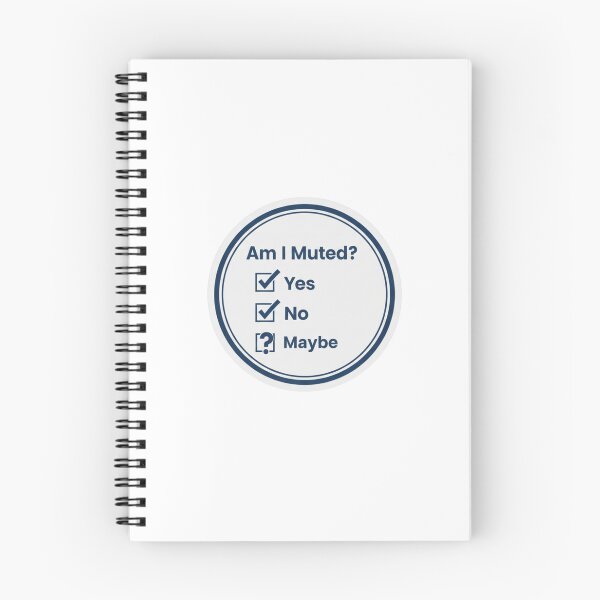 Item preview, Funny Zoom Meeting Sticker - Am I Muted? Checkbox Design designed and sold by ZYNORAworld.