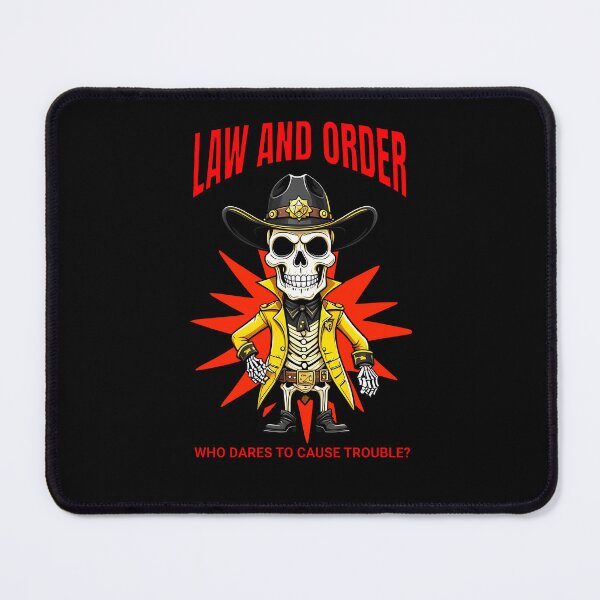 Item preview, skull sheriff-law and order designed and sold by wildforcedesign.