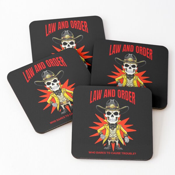 Item preview, skull sheriff-law and order designed and sold by wildforcedesign.