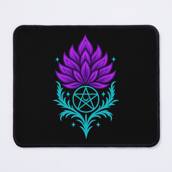 Item preview, Thistle with pentagram - Wiccan plant symbol designed and sold by Christine Krahl.