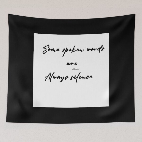 Item preview, Some Spoken Words Are Silence designed and sold by ieevxgjdbzc98.