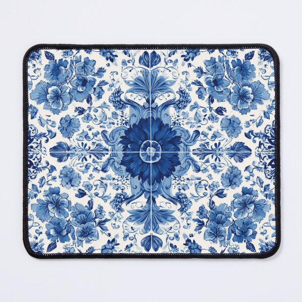 Item preview, Royal Delft Blue Florals Hand Painted Pattern designed and sold by GrinGalore.