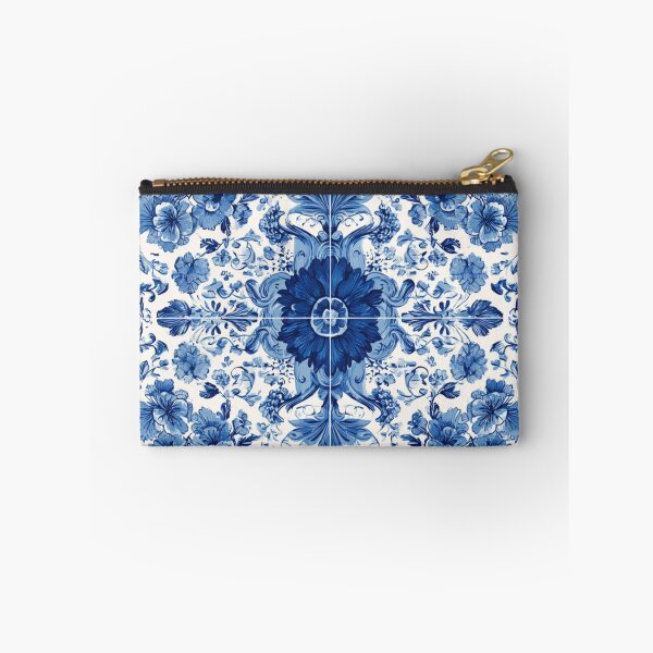 Item preview, Royal Delft Blue Florals Hand Painted Pattern designed and sold by GrinGalore.