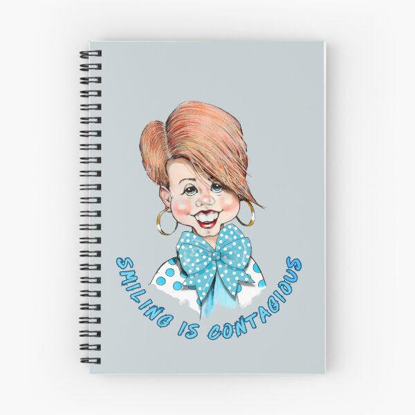 Item preview, Smiling is Contagious Caricature of Woman, Toothy SMILE designed and sold by JoyfulWhimsy.