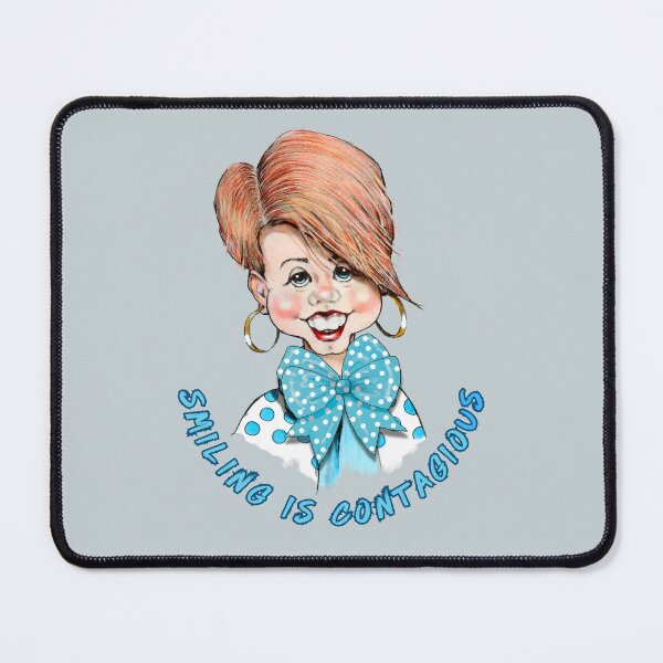 Item preview, Smiling is Contagious Caricature of Woman, Toothy SMILE designed and sold by JoyfulWhimsy.