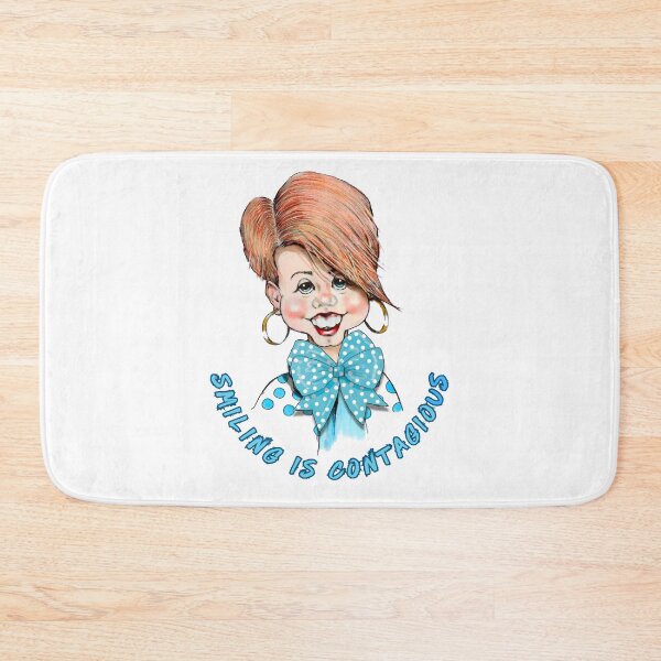 Item preview, Smiling is Contagious Caricature of Woman, Toothy SMILE designed and sold by JoyfulWhimsy.