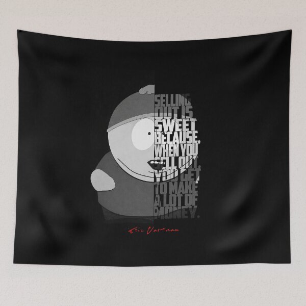Item preview, Eric Cartman Black and White Quote Portrait Poster | South Park Fan Art Wall Decor designed and sold by Enea Kelo.