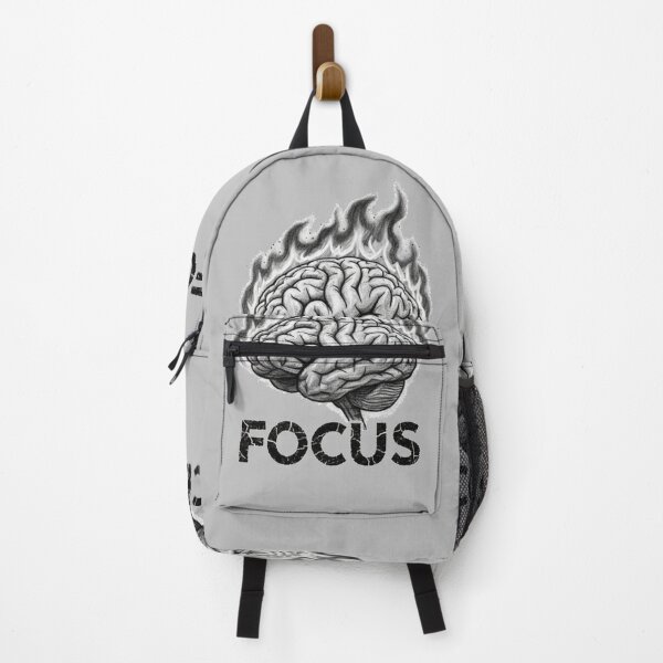 Item preview, Focus - Artistic Charcoal Brain Sketch & Motivational Quote designed and sold by KerOo1.
