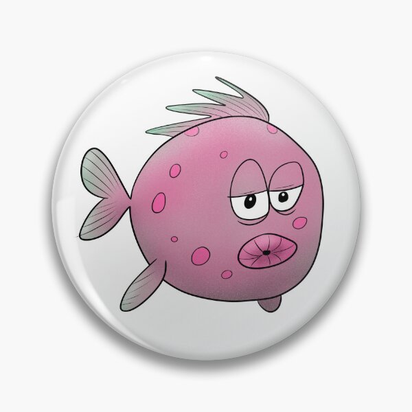 Item preview, Earp Cartoon puffer fish designed and sold by Ajforristalart.