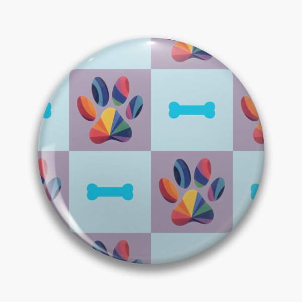 Item preview, Rainbow dogpaw pattern designed and sold by Tisunigo.