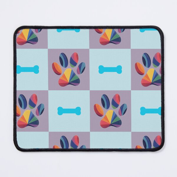 Item preview, Rainbow dogpaw pattern designed and sold by Tisunigo.