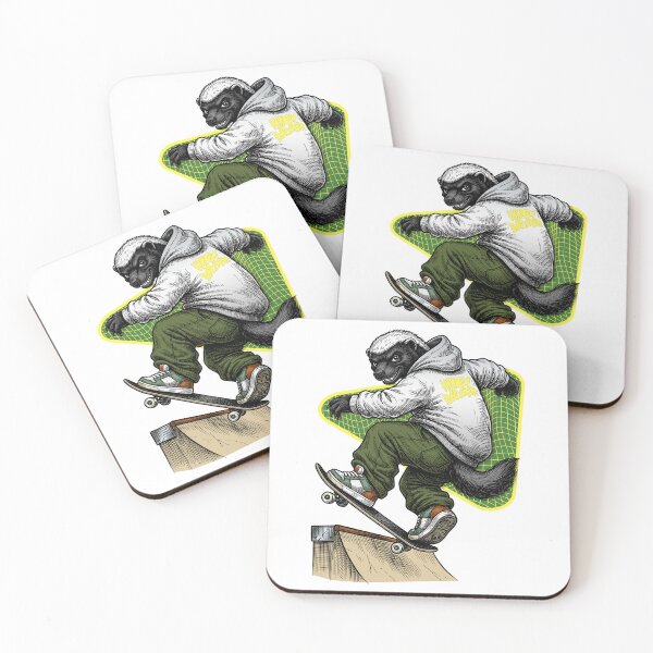 Item preview, Honey badger on a skateboard, designed and sold by krabbaraban.