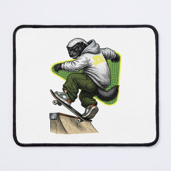 Item preview, Honey badger on a skateboard, designed and sold by krabbaraban.
