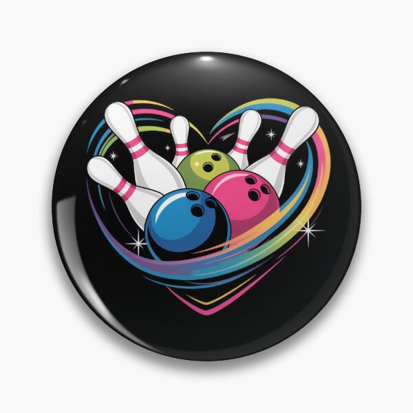 Item preview, Bowling Heart Colorful  designed and sold by vaxiek.