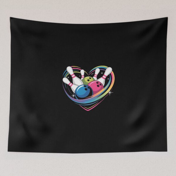 Item preview, Bowling Heart Colorful  designed and sold by vaxiek.