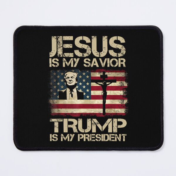 Item preview, Jesus Is My Savior Trump Is My President Trump 2024 Usa Flag designed and sold by Mouzaine.