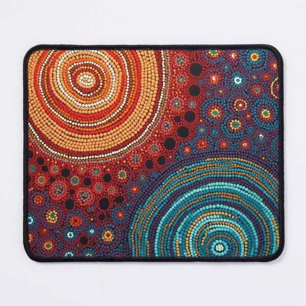 Item preview, Aboriginal Inspired Pattern - Lava and Water Dome designed and sold by GrinGalore.