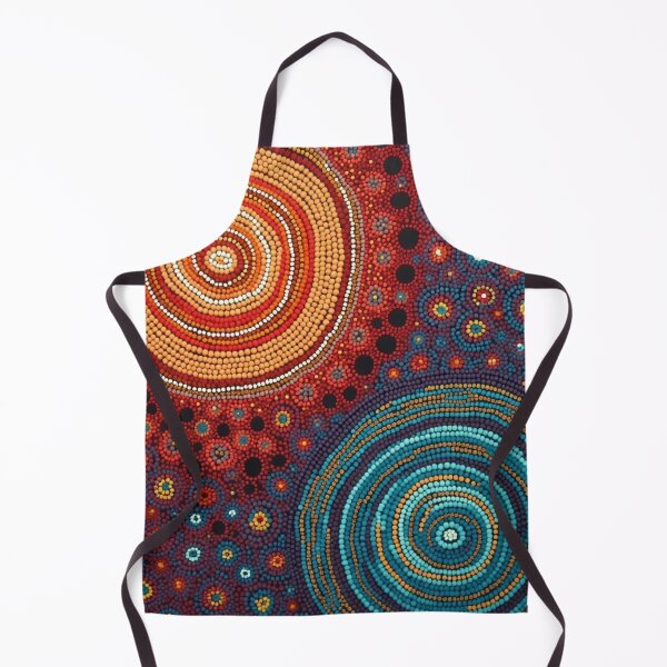 Item preview, Aboriginal Inspired Pattern - Lava and Water Dome designed and sold by GrinGalore.