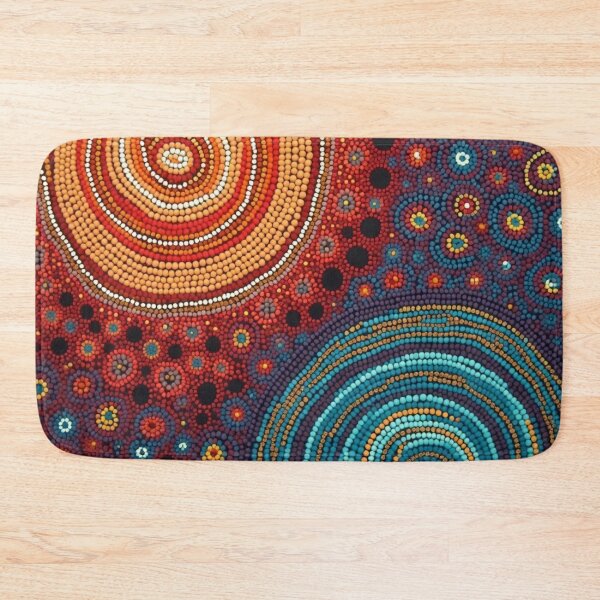 Item preview, Aboriginal Inspired Pattern - Lava and Water Dome designed and sold by GrinGalore.