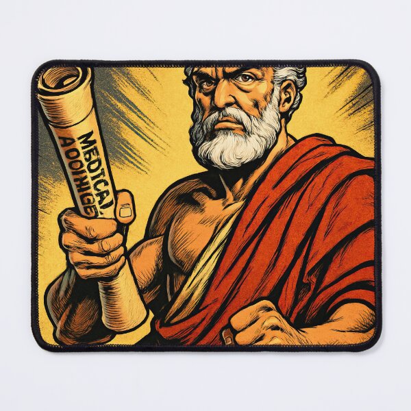 Item preview, Hippocrates, Greek scientist | Comics stylCartoone - designed and sold by ComicsFactory.