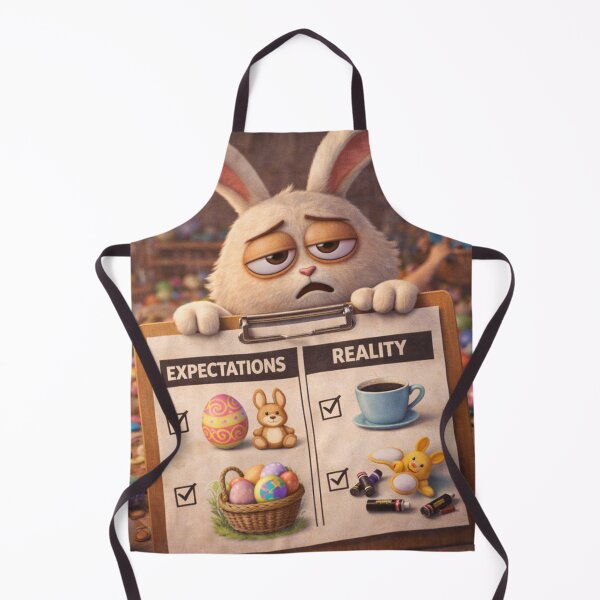 Item preview, Easter Expectations vs Reality – Funny Tired Bunny 3D Humor designed and sold by ComedyInkFactor.