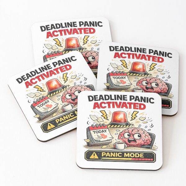 Item preview, Deadline Panic Activated ADHD Panic Mode designed and sold by FeralMindStudio.