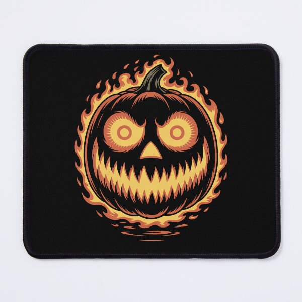 Item preview, Flaming Evil Pumpkin Face designed and sold by flagylART.