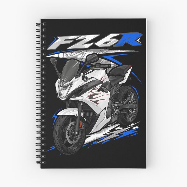 Item preview, Yamaha FZ6R 2009 (Pearl White with Graphics) for Motorcycle Riders designed and sold by MotoApparelHub.