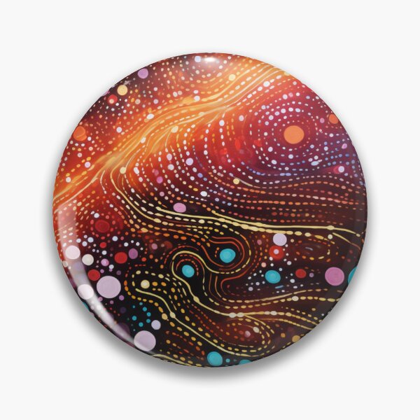 Item preview, Aboriginal Inspired Art - With Burgundy Lava Stream designed and sold by GrinGalore.