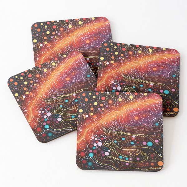 Item preview, Aboriginal Inspired Art - With Burgundy Lava Stream designed and sold by GrinGalore.