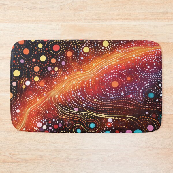 Item preview, Aboriginal Inspired Art - With Burgundy Lava Stream designed and sold by GrinGalore.