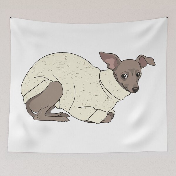 Item preview, Italian Greyhound In Turtleneck Sweater Cozy But Anxious designed and sold by Petzzz.