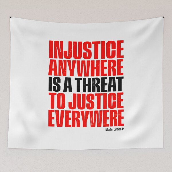 Item preview, Injustice Anywhere Is A Threat To Justice Everywhere Hope Resistance designed and sold by SkeletonsDanger.