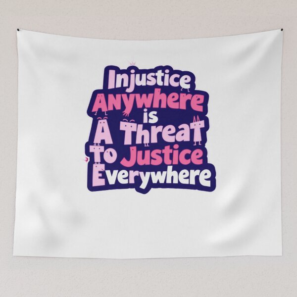 Item preview, Injustice Anywhere Is A Threat To Justice Everywhere Voices Rise designed and sold by SkeletonsDanger.