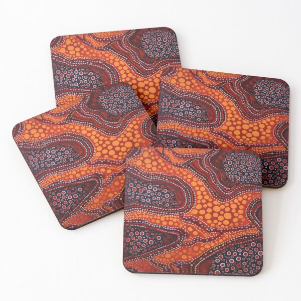 Item preview, Aboriginal Inspired Art - Lava and Magma Layers designed and sold by GrinGalore.