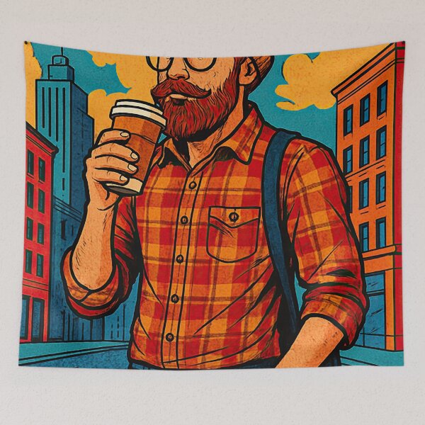 Item preview, Hipster | Comics stylCartoone -  designed and sold by ComicsFactory.