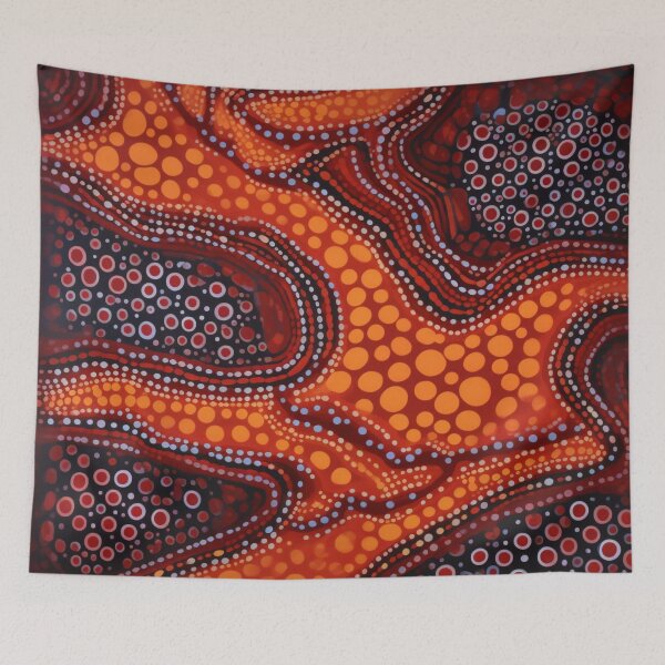 Item preview, Aboriginal Inspired Art - Lava and Magma Layers designed and sold by GrinGalore.