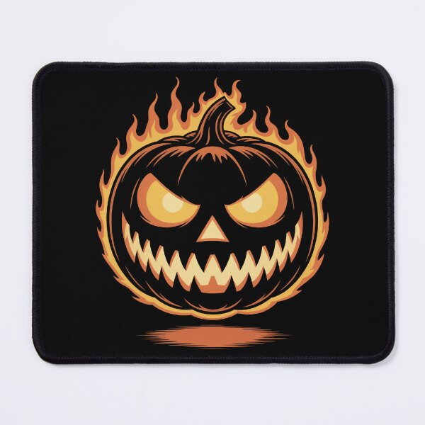 Item preview, Flaming Evil Pumpkin Face designed and sold by flagylART.