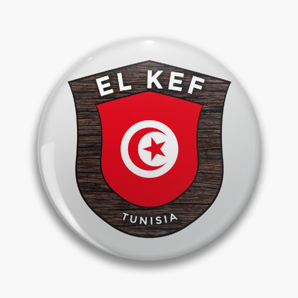 Item preview, El Kef Tunisia | Flag Shield Travel Emblem designed and sold by World Designs.
