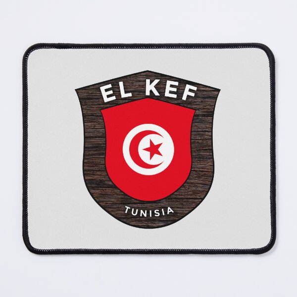 Item preview, El Kef Tunisia | Flag Shield Travel Emblem designed and sold by World Designs.