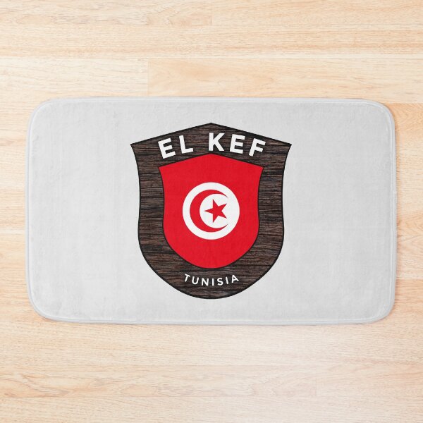 Item preview, El Kef Tunisia | Flag Shield Travel Emblem designed and sold by World Designs.