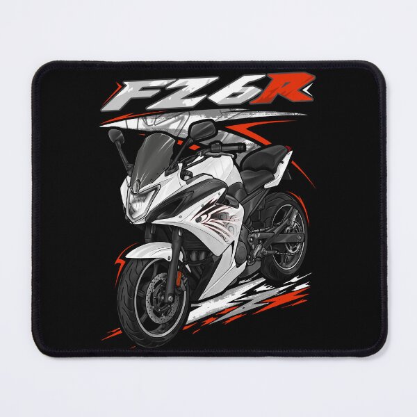Item preview, Yamaha FZ6R 2010 (Pearl White with Graphics) for Motorcycle Riders designed and sold by MotoApparelHub.
