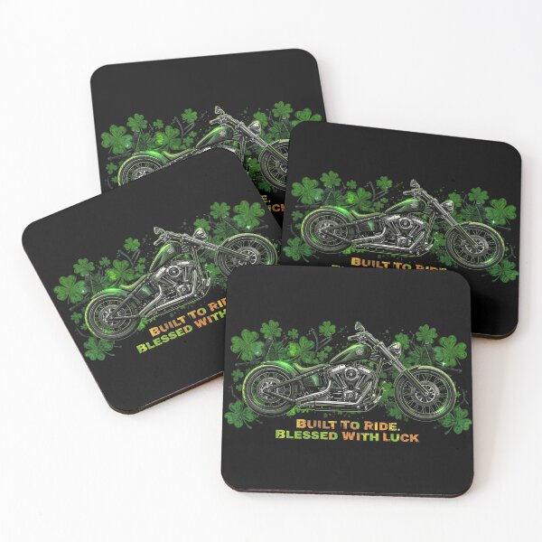 Item preview, Lucky Motorcycle Shamrock Design | St. Patrick’s Day Biker Apparel designed and sold by YourTrendyTees.