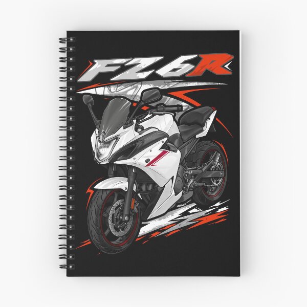 Item preview, Yamaha FZ6R 2012 (Pearl White) for Motorcycle Riders designed and sold by MotoApparelHub.