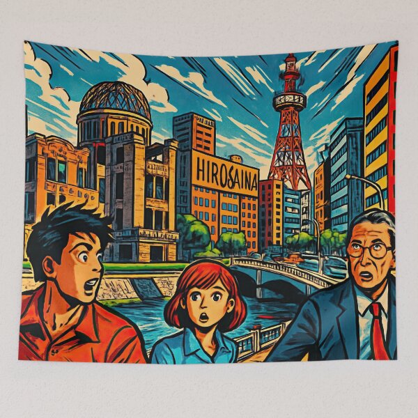 Item preview, Hiroshima, city | Comics stylCartoone -  designed and sold by ComicsFactory.